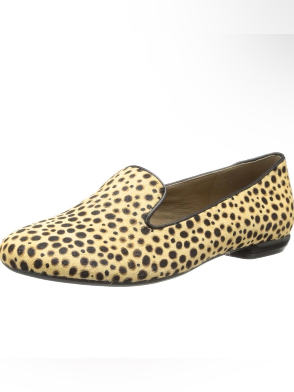 ECCO Women's Perth Flat - Cheetah print size 38 slip on loafer shoes